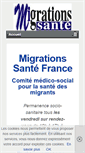 Mobile Screenshot of migrationsante.org