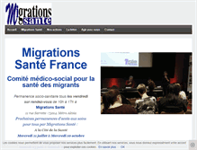 Tablet Screenshot of migrationsante.org